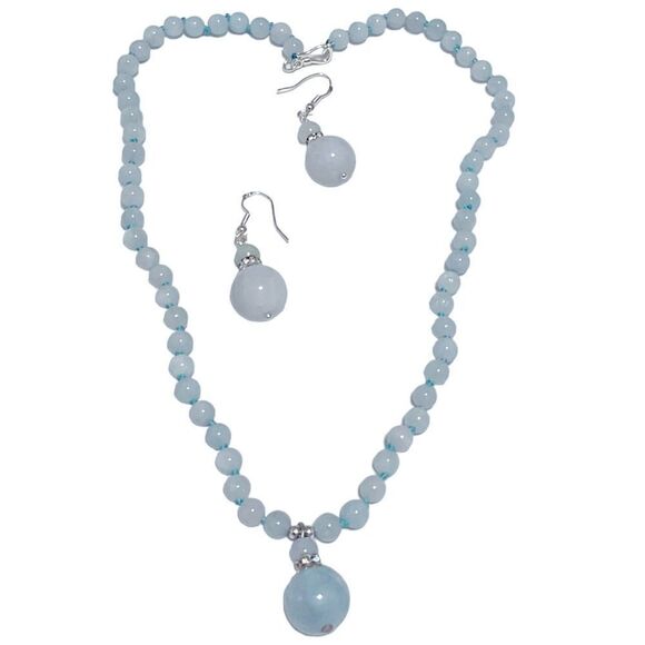 Aquamarine Necklace and Earring Set Black Friday sale! - Picture 11 of 11